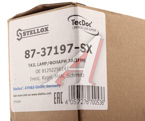 Изображение 4, 87-37197-SX Фонарь задний KRONE KOEGEL MERCEDES левый STELLOX