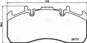 Изображение 5, PFT29173 Колодки тормозные RENAULT Midlum дисковые (216x100x29) (4шт.) TRIALLI