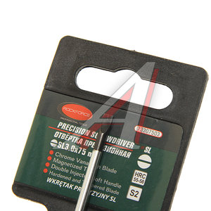 Изображение 2, RF-73307503 Отвертка шлицевая SL 3.0x75мм ювелирная (сталь CrV) ROCKFORCE
