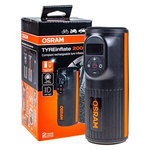 Изображение 1, OTIR2000 Компрессор автомобильный 8атм. портативный (цифровой дисплей, фонарь LED, Powerbank 5200 mAh) OSRAM