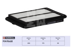 Изображение 2, MA9668 Фильтр воздушный NISSAN Qashqai (13-), X-Trail (14-) MARSHALL
