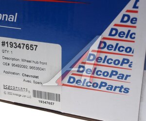 Изображение 5, 19347657 Ступица CHEVROLET Aveo (06-) передняя DELCOPARTS