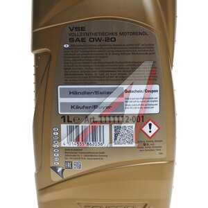 Изображение 2, 1111112-001-01-999 Масло моторное RAVENOL VSE 0W20 синт. ACEA C5 1л