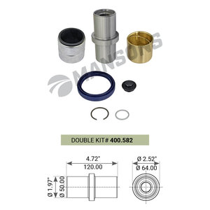 Изображение 1, 400.582.00 Ремкомплект MAN шкворня (119x50/64) (на сторону) MANSONS