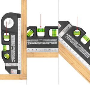 Изображение 2, LEVEL PR03 Уровень лазерный 190мм 3 глазка FIXIT