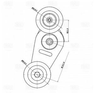 Изображение 3, CM1842 Ролик приводного ремня VW Pointer натяжной TRIALLI