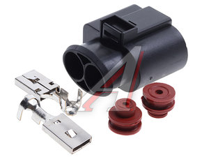 Изображение 1, 7741955 Разъем VW AUDI SEAT SKODA электрический (2-х контактный) TE PARTS