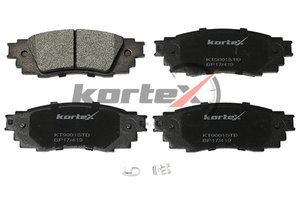 Изображение 1, KT9001STD Колодки тормозные LEXUS RX (15-) задние (4шт.) KORTEX