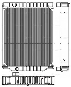 Изображение 3, LRc3135 Радиатор NEW HOLLAND (TJ375, 425, 450, 500/Case STX375, 425, 440, 450) дв.CUMMINS QSX15 LUZAR