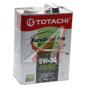 Изображение 1, E7904 Масло моторное EURODRIVE PRO FE A5/B5 5W30 синт.4л TOTACHI