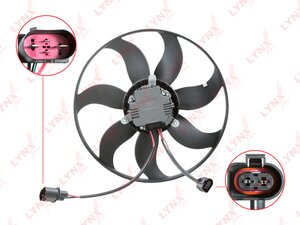 Изображение 2, RF1734 Вентилятор VW Golf, Passat AUDI A3 охлаждения двигателя LYNX