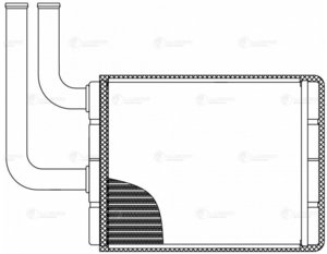 Изображение 4, LRh3005 Радиатор отопителя CHERY Fora LUZAR