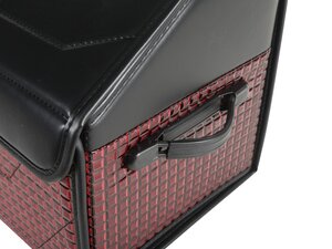 Изображение 5, ZUM820M  Органайзер в багажник 40х30х30см 3D экокожа черно-бордовый PREMIER