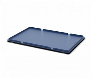 Изображение 2, IP-406369 Крышка ящика полимерного 600х400мм синяя IPLAST