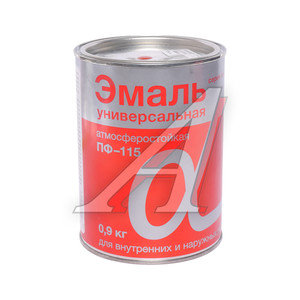 Изображение 1, 3051 Краска красная 900г ПФ-115 АЛЬФА