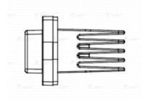 Изображение 3, LFR0544 Резистор CHEVROLET Captiva (11-) отопителя LUZAR