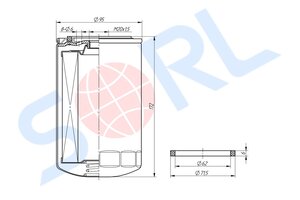 Изображение 5, RL6141BC30 Фильтр топливный DAF IVECO КАМАЗ дв.CUMMINS EQB SORL