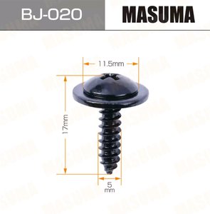 Изображение 2, BJ-020 Саморез 5x17мм набор 10шт. MASUMA