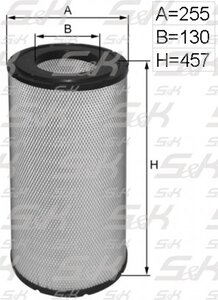 Изображение 1, SK-5850046-01 Фильтр воздушный DAF MAN MERCEDES S&K GMBH