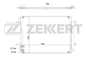 Изображение 2, MK-3189 Радиатор кондиционера VW Passat (15-) ZEKKERT