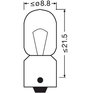 Изображение 7, 3930 Лампа 24V T4W BA9s OSRAM