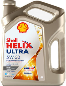 Изображение 2, 550046363 Масло моторное HELIX ULTRA ECT 5W30 C3/SN синт.4л SHELL