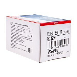 Изображение 4, 0744W Лампа 12V H4 60/55W P43t White KOITO