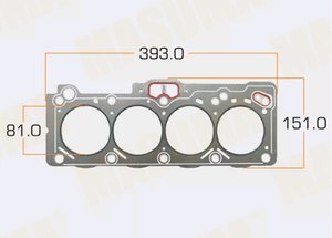 Изображение 3, MD-01100-24 Прокладка головки блока TOYOTA Corolla (91-00) MASUMA