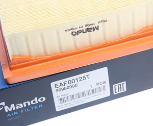 Изображение 4, EAF00125T Фильтр воздушный CHEVROLET Aveo (11-) MANDO