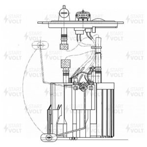 Изображение 1, SFM 0509 Модуль насоса топливного OPEL Zafira B (05-) STARTVOLT