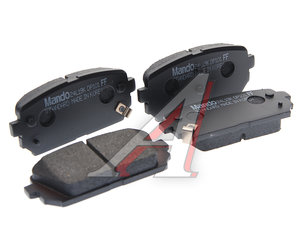Изображение 1, MPK35 Колодки тормозные KIA Carens (06-) задние (4шт.) MANDO