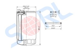 Изображение 2, RL6141BC25 Фильтр топливный КАМАЗ тонкой очистки ЕВРО-2, 4, 5 SORL