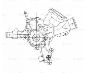 Изображение 4, LWP2112 Насос водяной OPEL (Z10XEP/12XEP/Z14XEP) LUZAR