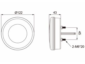 Изображение 4, 370-17-053 Фонарь задний универсальный светодиодный 12/24V с указателем поворота MEGAPOWER