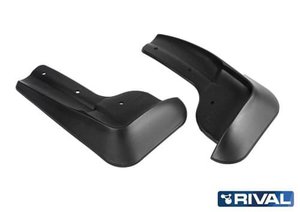 Изображение 1, 24002001 Брызговик MITSUBISHI Outlander (12-) передний комплект (2шт.) RIVAL