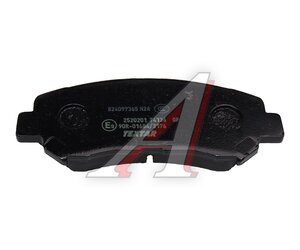 Изображение 4, 2520201 Колодки тормозные NISSAN Qashqai, X-Trail (T31) передние (4шт.) TEXTAR