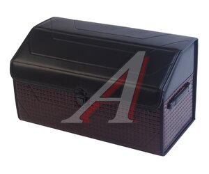 Изображение 1, ZUM8000L  Органайзер в багажник 55х30х30см 3D экокожа черно-коричневый PREMIER