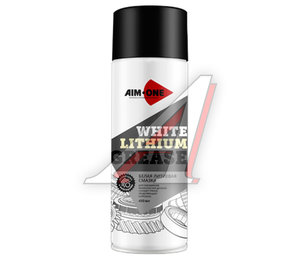 Изображение 1, WG-450 Смазка литиевая белая грязеотталкивающая 450мл аэрозоль White Lithium Grease AIM-ONE