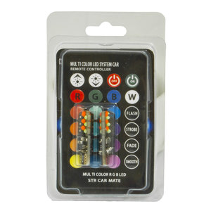 Изображение 1, T10 Лампа светодиодная 12V W5W T10 W2.1x9.5d RGB MEGA ELECTRIC
