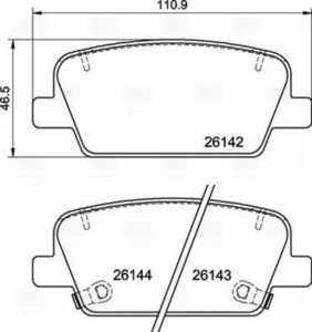 Изображение 3, PF0876 Колодки тормозные HYUNDAI Santa Fe (18-) задние (4шт.) TRIALLI