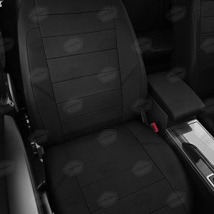 Изображение 4, VZ29-2118-EC01 Авточехлы ВАЗ-2190 (18-) седан,  лифтбек экокожа черные (без пластиковых кожухов) комплект AVTOLIDER