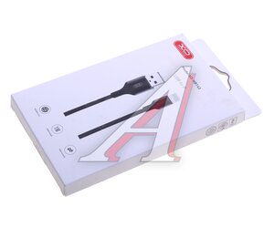 Изображение 2, NB143 Black Кабель iPhone (5-) 2.4A 1м черный XO
