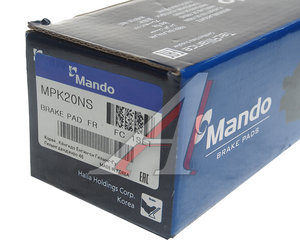 Изображение 3, MPK20NS Колодки тормозные KIA Sorento (02-) передние (4шт.) MANDO