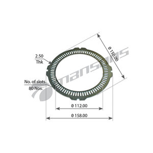 Изображение 1, 870.010 Кольцо АБС GIGANT (112x150мм z=80) MANSONS