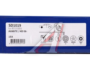 Изображение 5, SD1019 Диск тормозной HYUNDAI Elantra (06-) передний (1шт.) SANGSIN