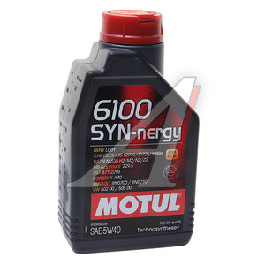 Изображение 2, 107975 Масло моторное 6100 SYNERGIE 5W40 п/синт.1л MOTUL