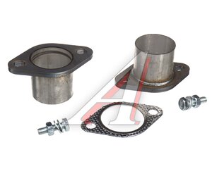 Изображение 1, FPR6060 Фланец трубы глушителя ремонтный d=60мм 2шт. (прокладка 1шт., комплект крепежа) CBD