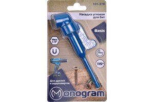 Изображение 7, 101-378 Адаптер-переходник для шуруповерта 1/4"(F) угловой MONOGRAM