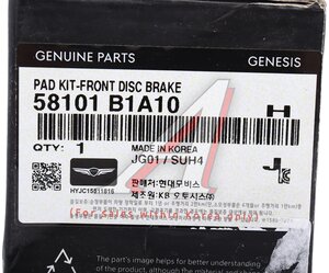 Изображение 5, 58101-B1A10 Колодки тормозные HYUNDAI Genesis передние (4шт.) OE