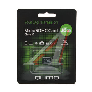 Изображение 1, QM16GMICSDHC10NA Карта памяти 16GB MicroSD class 10 QUMO